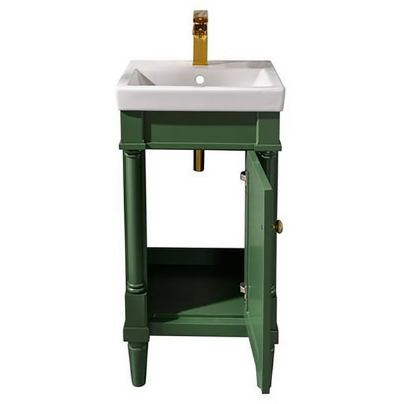Furniture Indoor Home Decorative Washroom, Kitchen 18" Vogue Green Sink Vanity