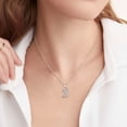 thumbnail image 3 of Juwaliy Collar con Inicial para Mujer, Dije Dije Letra B de Plata Esterlina 925 con Brillo, Alfabeto Personalizado con Nombre y Monograma, Joyería Regalo para Madre Esposa Hija, 3 of 9