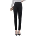 thumbnail image 2 of leggings Negros, Pantalones de Mujer para Usar en Primavera y Verano, Cintura Alta, Elásticos, Tobillos Pequeños, a la Moda, Ceñidos a la Cadera, Adelgazantes, Pantalones Ajustados, 2 of 11