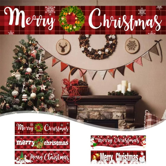 Christmas Banner under $5! CQCYD Large Christmas Banner Outdoor Indoor, Merry Xmas Hanging Sign for Wall Door, Holiday Party Backdrop Decor, Festive Yard Flag for Porch, Family Gathering