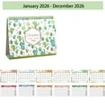 thumbnail image 7 of Beautynvta Desk Calendar 2026, January 2026 - December 2026, Standing Flip Desk Calendar, Floral Design 12 Months Desktop Calendar, Thick Paper, with Memo Pages ＆ Blank Blocks, 8''x10'', 7 of 7