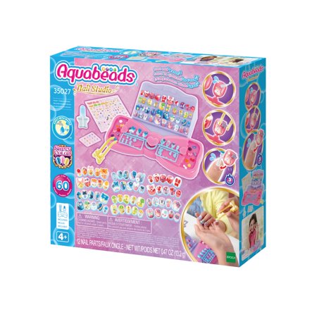 Aquabeads Design n Display Art Studio - Craft Kit with 60+ Nail DIY Designs to Explore for Ages 4+