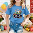 thumbnail image 2 of Bunny Face with Sunglasses Cap Easter T-Shirt Day for Kids T-Shirt Easter Shirts Bunny Tshirt Short Sleeve Tee Funny Rabbit Graphic Top Basic Base Shirt for Boy Girl, 2 of 4