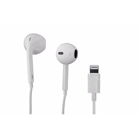 OEM Apple iPhone 7 Earpod Headphones with Lightning Connector - White/MMTN2AM/A - Walmart.com