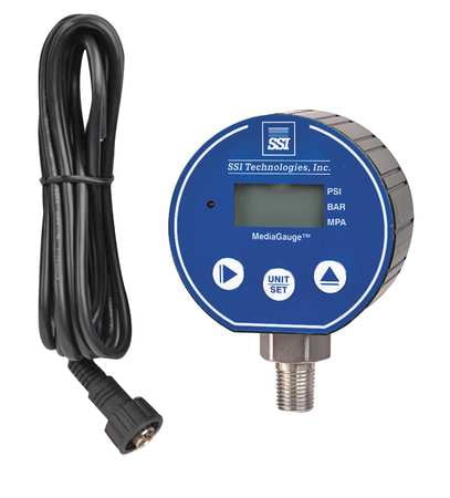 SSI MG-500-A-9V-R Digital Pressure Gauge,/'500 PSI MG-9V