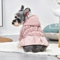 thumbnail image 2 of WBQ Winter Pet Clothes Warm Dress Hoodie Floral Bubble Skirt  Autumn Dog Wedding Dresses Yorkshires Clothes for Chihuahau Pet Cat Dress,, 2 of 9