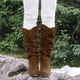 thumbnail image 1 of Zapatos de mujer Color sólido Tacones altos cuadrados Moda casual Punta estrecha Gamuza superior Slip-on Botas de vaquero de media pantorrilla Wmkox8yii nm11523, 1 of 3