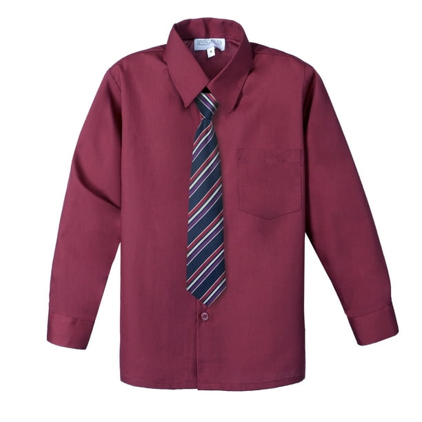 Build on election Per Spring Notion Big Boys' Cotton Blend Dress Shirt and Tie Set, Burgundy - Walmart.com Build on election Per Spring Notion Big Boys' Cotton Blend Dress Shirt and Tie Set, Burgundy - Walmart.com