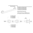 thumbnail image 3 of Gatco 964 Glam 24" Grab Bar, Chrome, inch, 3 of 3