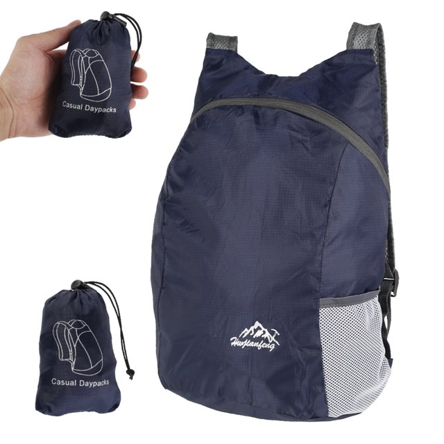 Muyoka Mochilas ultraligeras Mochilas plegables impermeables para exteriores Mochila de viaje peque帽a plegable con correas de hombro ajustables Mochila de senderismo para senderismo Caminar Escalada A