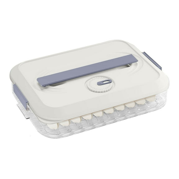 Food Storage Containers with Lids, Plastic Cookie Storage Containers Airtight, Stackable Food Containers Dumpling Storage Box