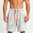 thumbnail image 4 of MYAOYI Men's Casual Tie Dye Shorts Drawstring Waist Side Pockets Fleece Sweat Shorts, 4 of 5