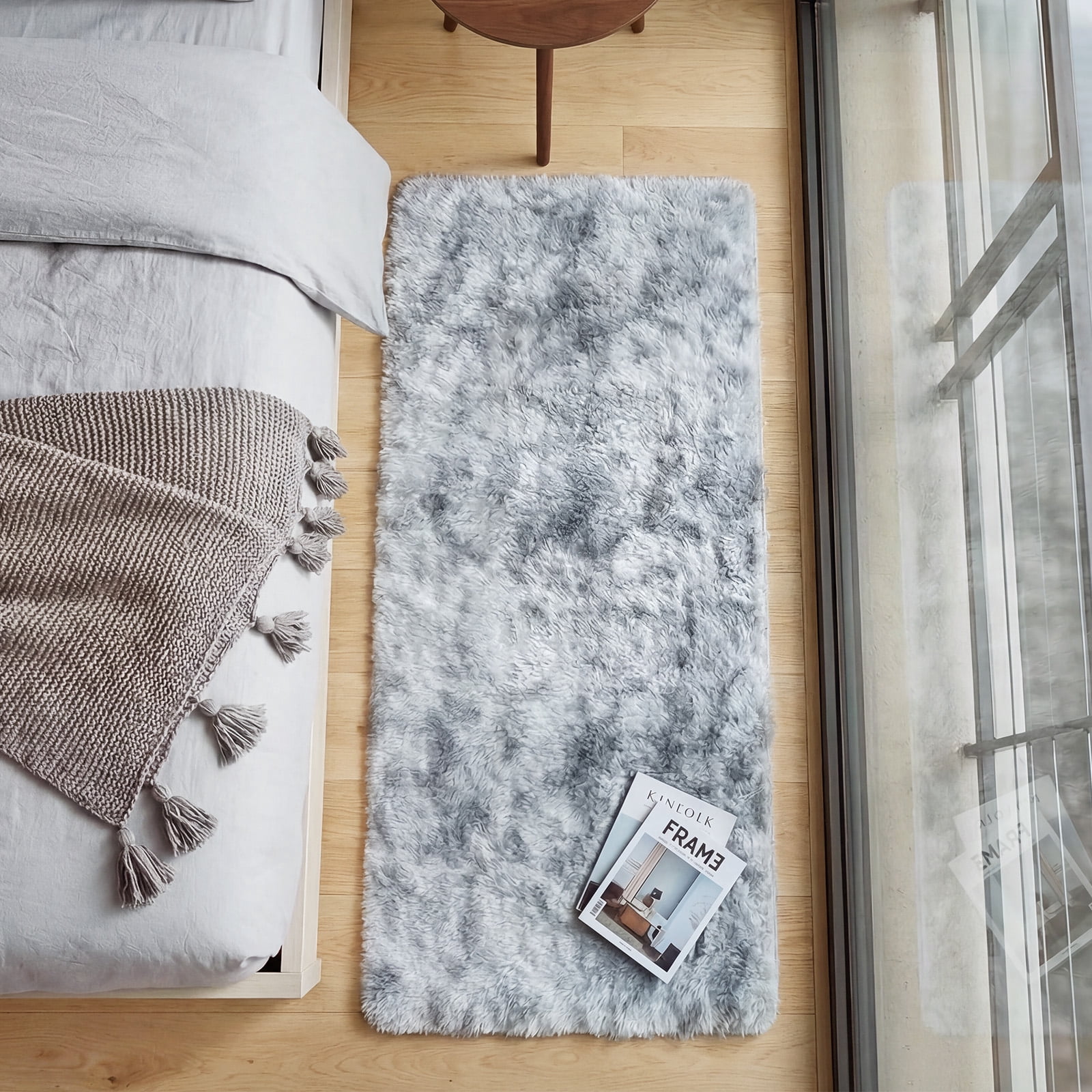 YEERSWAG Area Rugs for Living Room Shaggy Area Rug Indoor Anti-Skid Washable Fluffy Rug,Bedroom Dining Room Carpet Floor Mat,32" x 63"