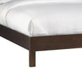 thumbnail image 2 of Yee Twin Size Bed, Cut Out Design Panel Headboard, Brown Mahogany Wood, 2 of 5