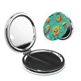 thumbnail image 1 of Pofeuu SpongeBob SquarePants Miroir de Maquillage de Poche Portable Couverture en PU Miroir de Voyage Compact avec Verre Double Face Normal et Grossissant - Forme Ronde - Forme Ronde, 1 of 9