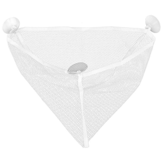 Bath Toy Organizer Suction Cup Corner Toy Bag Baby Bathing Toy Storage Bag Bathroom Mesh Bag