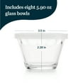 thumbnail image 3 of Libbey Baker’s Basics 8-Piece Cupcake Party Glass Baking Dish Set with Lids, Round Small Glass Bowls, Prep Bowls for Cupcakes, Mini Pot Pies, and More, 3 of 5