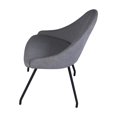 thumbnail image 2 of Ouuuhlala Ice Harmony Urban Grey Upholstery Dining Chair Round Legs (Set of 2), 2 of 7