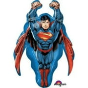 34" SUPERMAN FLYING BALLOON • Large Shape Foil Mylar Balloon • Party Supplies Decorations Foil Mylar Balloon