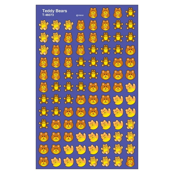 Pegatinas Trend Enterprises Teddy Bears SuperShapes 800 unidades