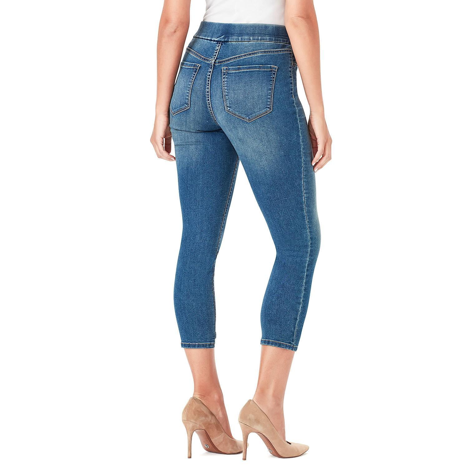nine west heidi pull on crop jeans