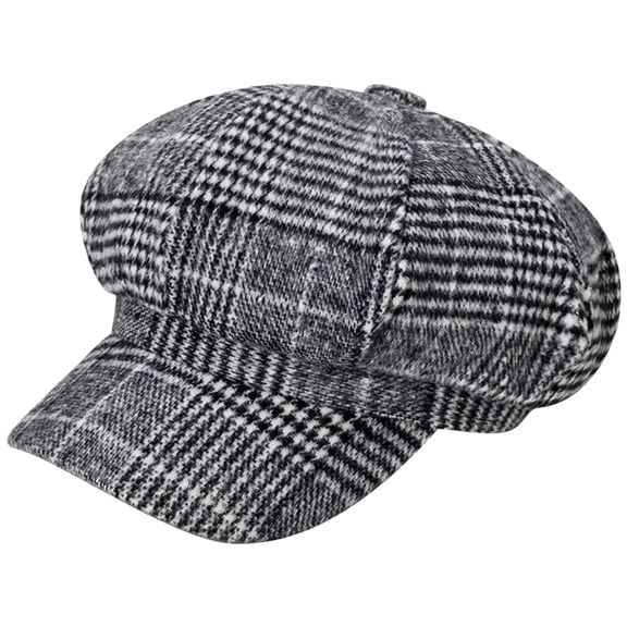 Gray Berets for Women Men Artist Vintage Newsboy Cabbie Peaked Beret Cap Warm Boy Visor Hat Flat Cap