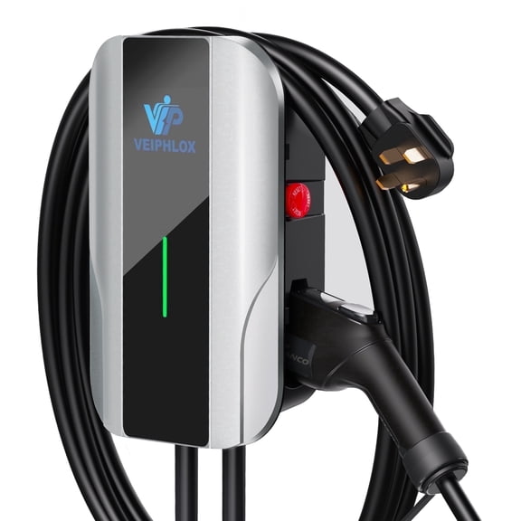 Level 2 EV Charger, 40A 9.6kW ev charger level 2, NEMA14-50 Electric Car Charging Station, J1772 connector  25ft Cable