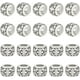 thumbnail image 1 of 40 cuentas de plata tibetanas redondas espaciadoras a granel de 3,5 mm con agujero grande para pulseras, collares y bisutería., 1 of 4