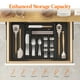 thumbnail image 2 of Organizador de cajones para cubiertos Lifewit, expandible, negro, 2 of 9