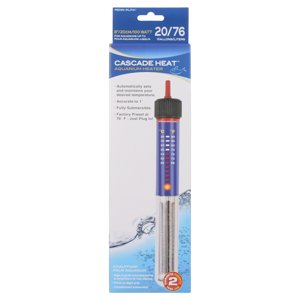 Penn-Plax Cascade Glass Aquarium Heater, 100W