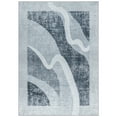 thumbnail image 4 of Cydiria Modern Soft Abstract Faux Wool Area Rug, 6' x 9', Gray, 4 of 8