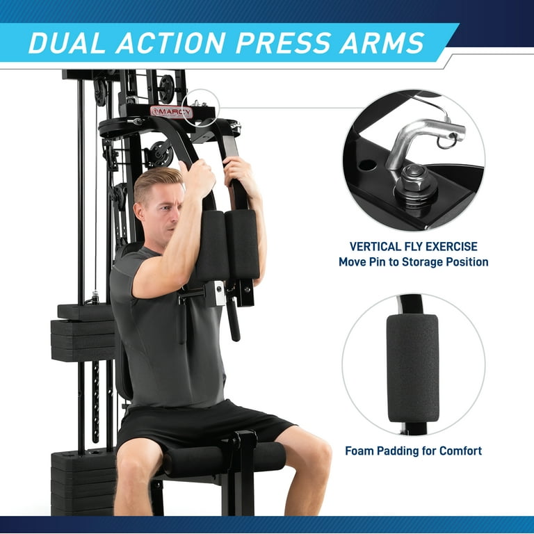 Marcy 100 lbs Stack Home Gym Multifunctional Weight Workout Equipment Walmart