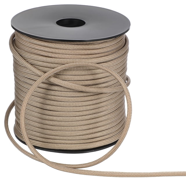 LOLIPPYY 1Set Clothes Line Ropes Parachute Cord Beige 9.5X9.5X9.5Inch For Hiking Gear