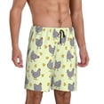 thumbnail image 2 of Sikiie Funny Chicken Mens Pajama Shorts, Lightweight Lounge Pant with Pockets Soft Sleep Pj Shorts for Men3X-Large, 2 of 6