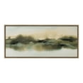 thumbnail image 3 of Kate and Laurel Sylvie Tranquil Meadows Framed Canvas Wall Art by Amy Lighthall, 18x40 Gold, Soft Abstract Watercolor Nature Landscape Art for Wall Home Decor, 3 of 7