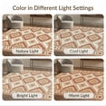 thumbnail image 7 of ODIKA 8'x10' Washable Area Rug Boho Muted Large Ochre Tones Traditional Cream Farmhouse Bohemian for King Size Bedroom Under Bed, Master Suite, Non-Shedding, Easy Care, 7 of 7