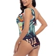 thumbnail image 6 of Daiia Western Style Bald Eagle Women's One Piece Swimsuits Personalized One Shoulder Swimwear Asymmetric Ruffle Bathing Suits-X-Large, 6 of 8