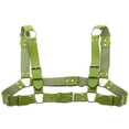 thumbnail image 1 of tredstone Ceinture en Cuir Gothique Creuse Robuste Bande de Poitrine Réglable Durable pour Hommes Fête Clubwear Vert, 1 of 6