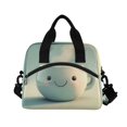 thumbnail image 2 of Lunch Bag Portable Crossbody Meal Bag Cooler Bag Insulated Lunch Bag Food Bag Handheld & Crossbody Design Cute Smile Cup, 2 of 6