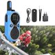 thumbnail image 4 of Mini walkie talkie ultradelgado 2W USB inalámbrico portátil radio bidireccional 110-240V (azul UE), 4 of 10