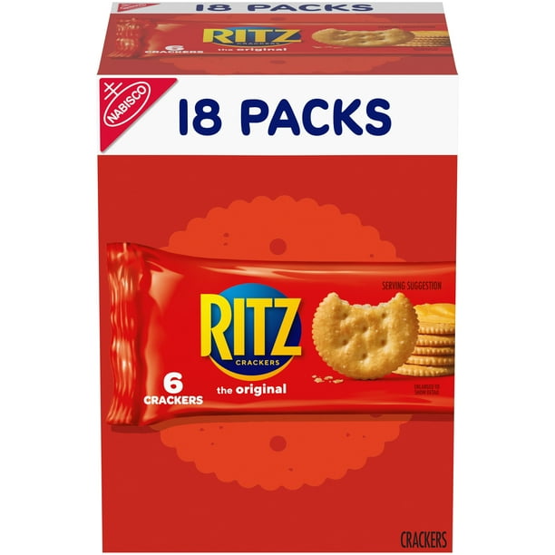 RITZ Original Crackers, 18 Snack Packs
