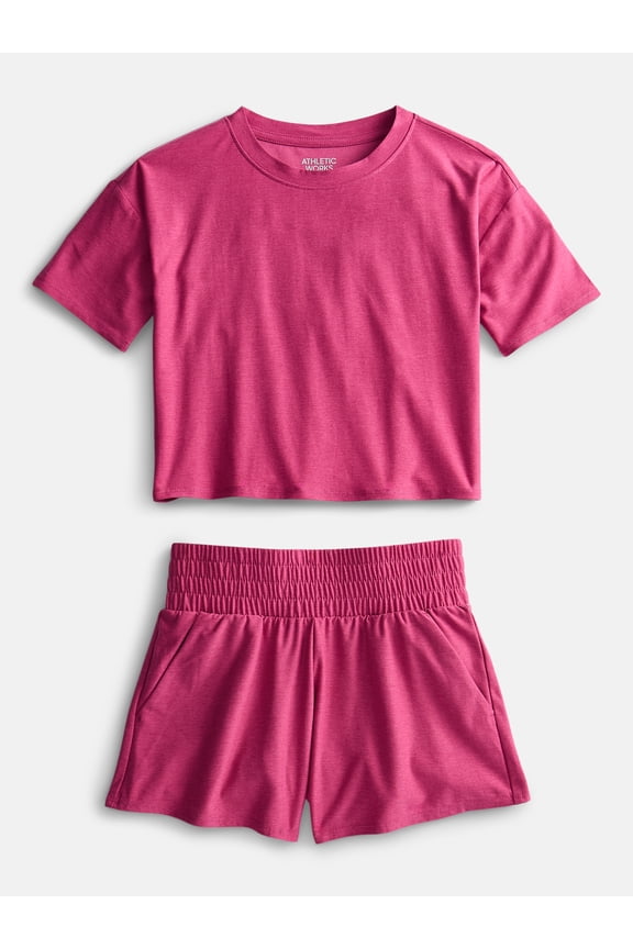Girls Active ButterCore Tee and Shorts Set, 2 Piece, Sizes 4-18