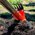 thumbnail image 4 of CKLT 2-in-1 Garden Hoe and Weed Puller Rake, 60 Inch Adjustable Long Handle Weeding Tool Heavy Duty Spring Steel Head with Sand Grain Coating, 4 of 9