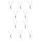 thumbnail image 2 of Minnieouse Italia mapa collar decorativo antioxidante plateado fotografía viaje gargantilla colgante joyería regalo de cumpleaños plata Plata 10Conjunto, 2 of 6