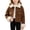 Brown, variant on Zorckvet Girls Outerwear Jackets for Everyday Use - Soft, Regular Fit