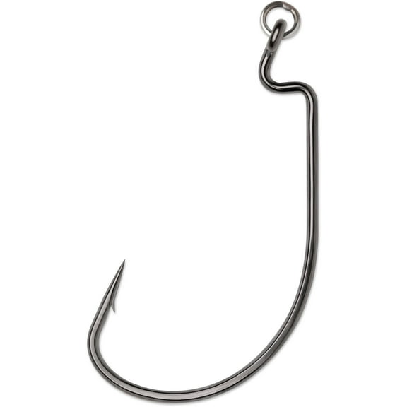 VMC RHDWG#6/0BNPP Ringed Heavy Duty Wide Gap Hook, Size #6/0, Black