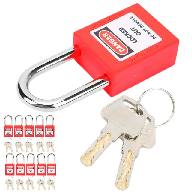 Lockout Lock, Lockout 38mm Tagout Lock Insulation For Construction Sites Yellow,Red