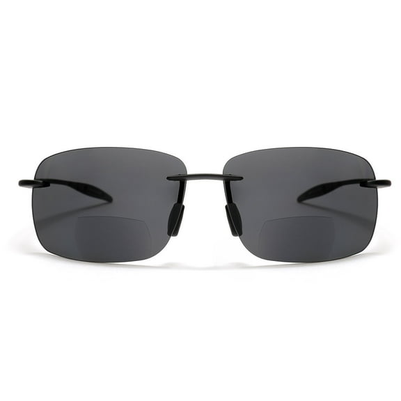 Maui Sports Navigator Bi-Focal Sun Readers Sunglasses Ultra Flex TR90 Black - 3.5 / Black