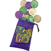 PMU Pouch Party Mardi Gras Coins Accessories (3/pkg) Pkg/1