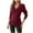 Wine, variant on SELONE Sweaters for Women Long Sleeve Tight Knitted Pullover V Neck Buttons Knitwear Casual Soild Tops Red S